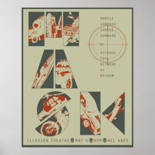 Póster Poster de concierto de máscara #3