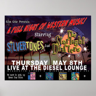 Póster Poster de concierto de reproducción