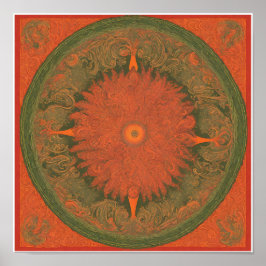 Póster poster de conciertos, rock psicodélico, paisley, r