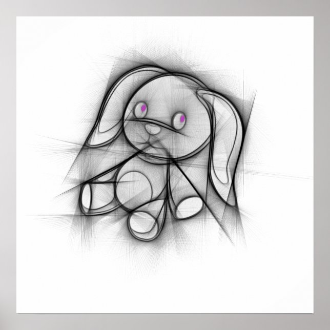 Póster Poster de conejito. (Frente)