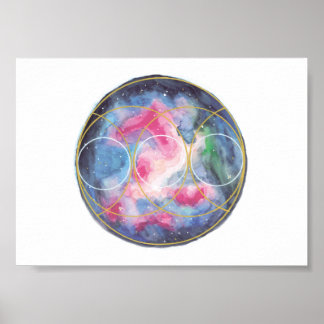 Póster Poster de conexión divina / plantilla de cristalgr