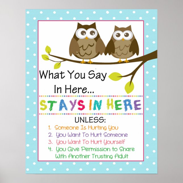 Póster Poster de Confidencialidad de la Oficina de Asesor (Frente)