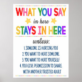 Póster Poster de Confidencialidad de la Oficina de Asesor