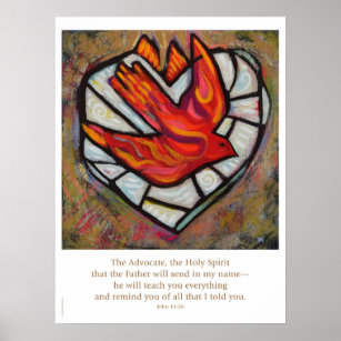 Póster Poster de confirmación del Espíritu Santo, John 14