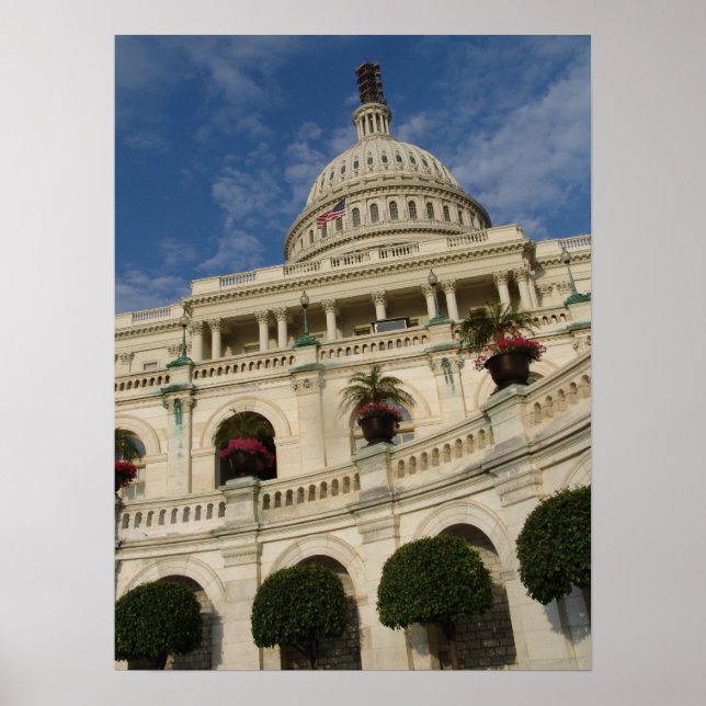 PÓSTER POSTER DE CONSTRUCCIÓN DE CAPITOL DE EE.UU. (Frente)