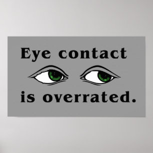 Póster Poster de contacto ocular
