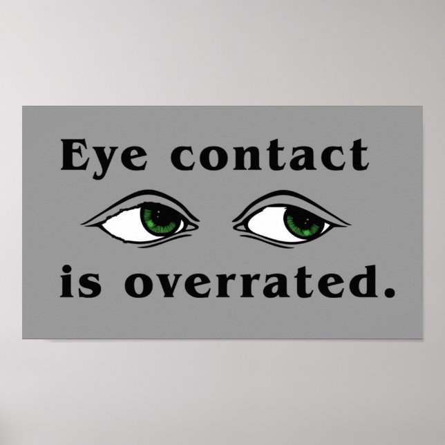 Póster Poster de contacto ocular (Frente)