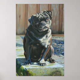 Póster Poster de Contemplación por la Tarde