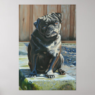 Póster Poster de Contemplación por la Tarde