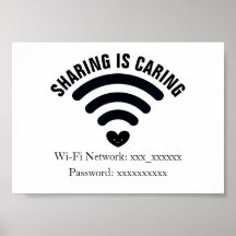Poster de contraseñas WiFi