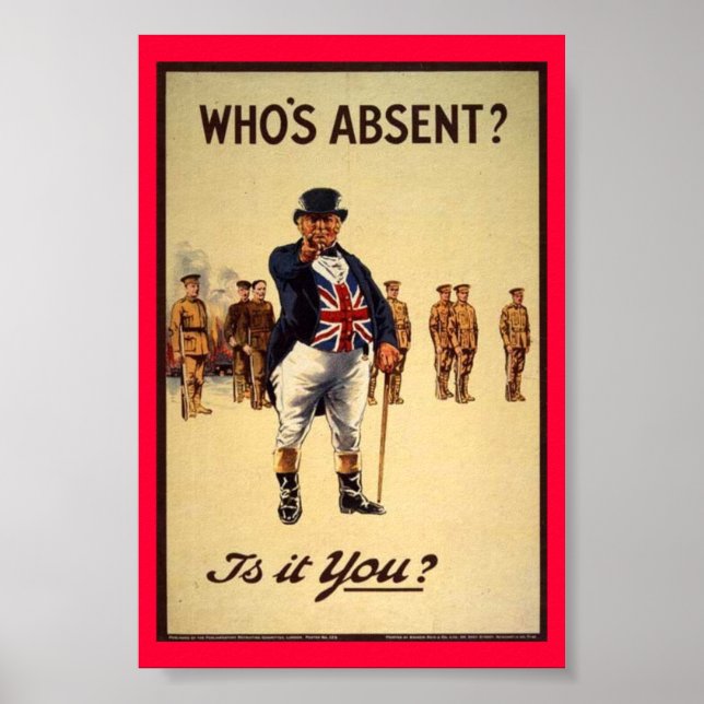 Póster Poster de contratación de John Bull clásico (Frente)