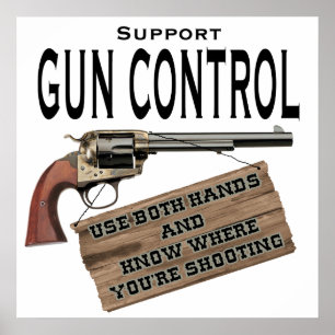 Póster Poster de control de armas