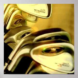 Póster Poster de controladores de golf