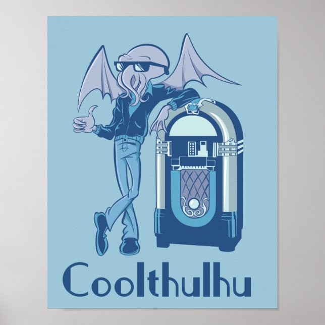Póster Poster de Coolthulhu (Cthulhu fresco) (Frente)