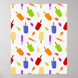 Póster Poster de copas de hielo y rociadores