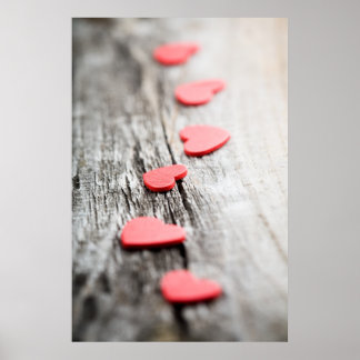 Póster Poster de corazones pequeños/impresión de lienzo