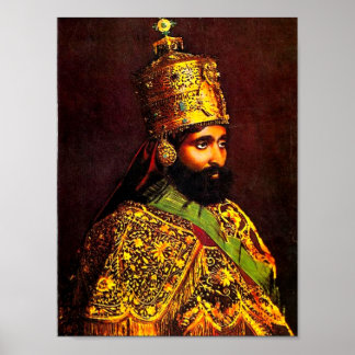 Póster Poster de coronación Haile Selassie I