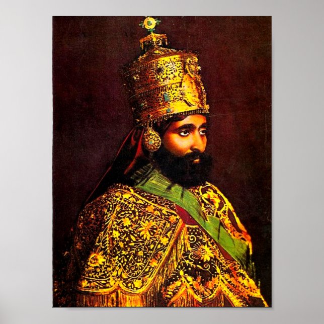 Póster Poster de coronación Haile Selassie I (Frente)