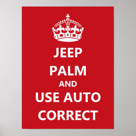 Póster Poster de corrección automática