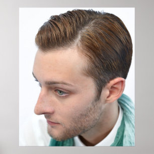 Póster Poster de corte de pelo de los hombres modernos