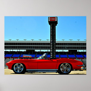 Póster Poster de Corvette C2 en ebullición