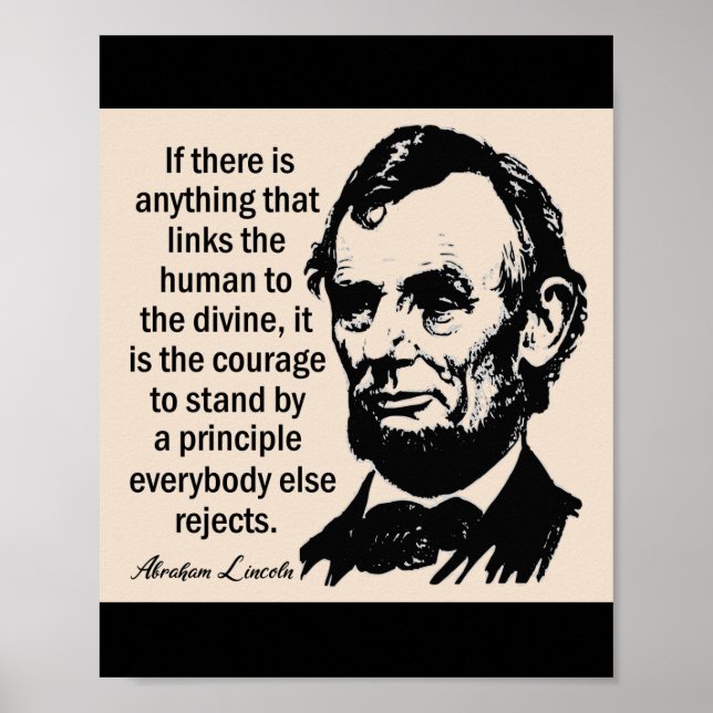 Póster Poster de Cotización de Liderazgo Lincoln (Frente)