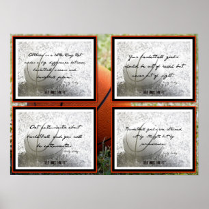 Póster Poster de cotizaciones de baloncesto 9-12