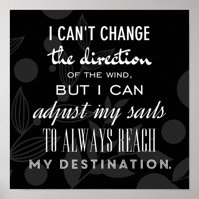 Póster Poster de cotizaciones Inspirador (Frente)