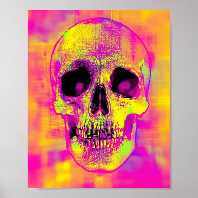 Póster Poster de cráneo (Frente)