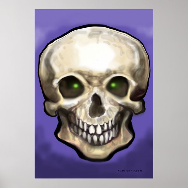 Póster Poster de cráneo (Frente)