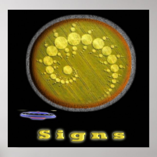 Póster Poster de creación de círculo de recorte (Frente)