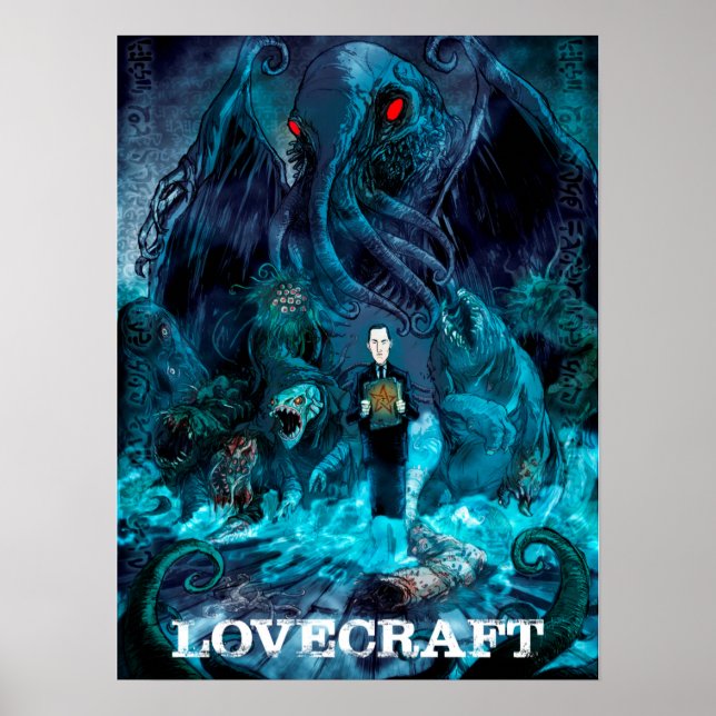 Póster Poster de creaciones de Lovecraft (Frente)