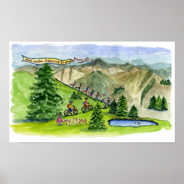 Póster poster de creek de castor (Frente)