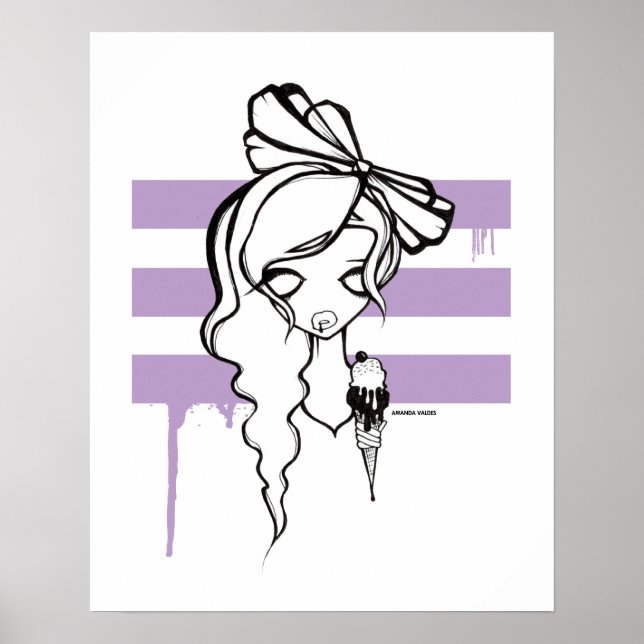 Póster Poster de crema, 16x20 (Frente)