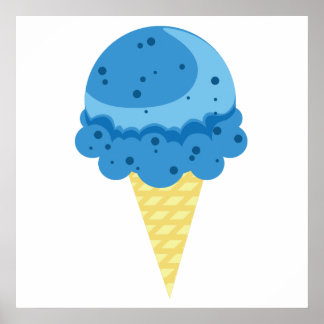 Póster Poster de Crema de Hielo Blue Moon