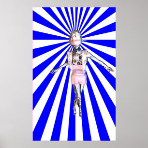 Póster poster de criada robot