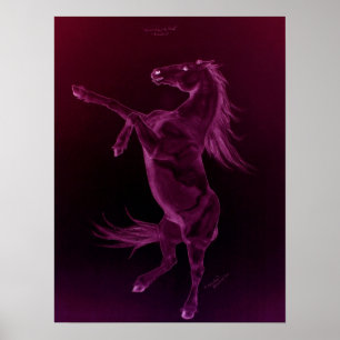 Póster Poster de crianza morado friesiano