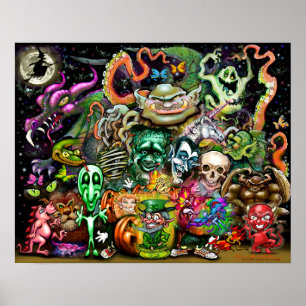 Póster Poster de criaturas mágicas