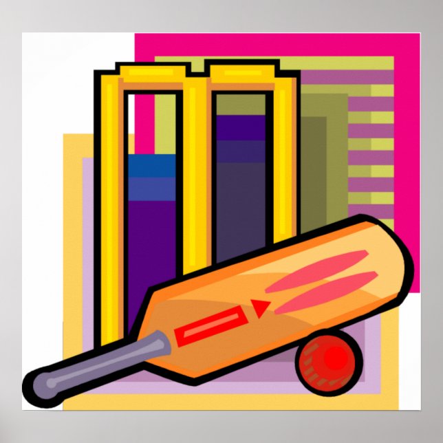 Póster Poster de Cricket Art (Frente)
