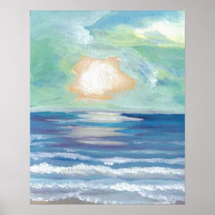 Póster Poster de Cricket Diane Ocean - Beach Sunset