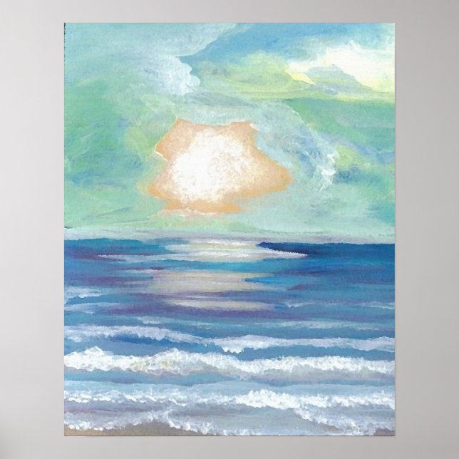 Póster Poster de Cricket Diane Ocean - Beach Sunset (Frente)