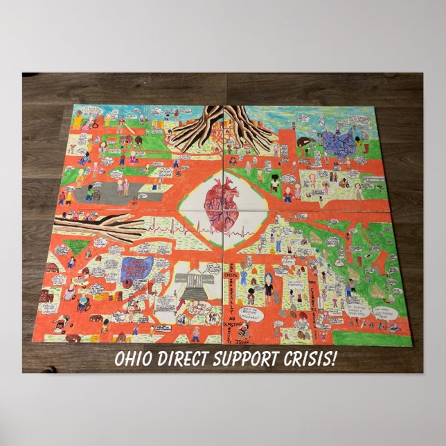 Póster Poster de crisis de soporte directo de Ohio (Frente)