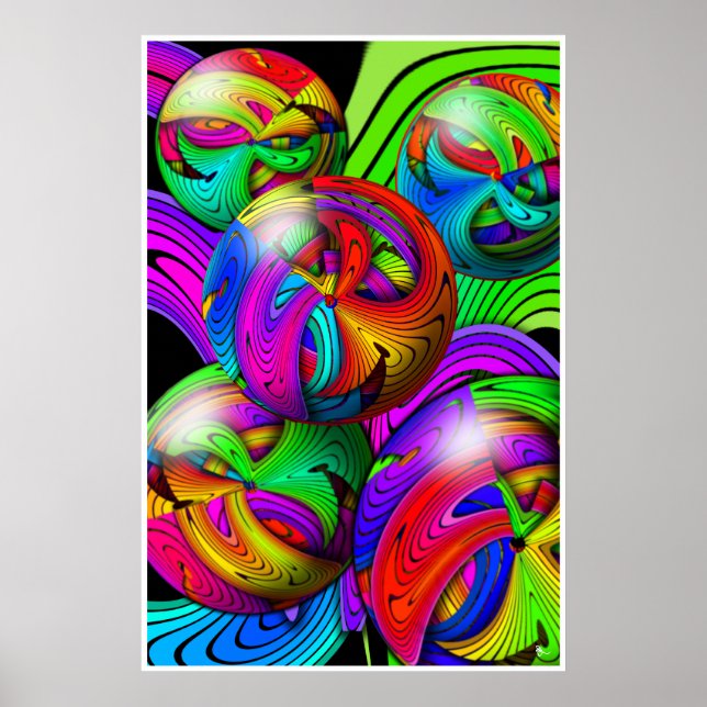 Póster Poster de crisis psicodélica (Frente)