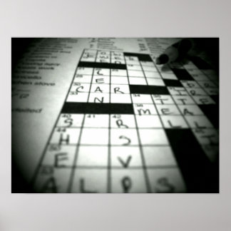 Póster Poster de cruces de palabras