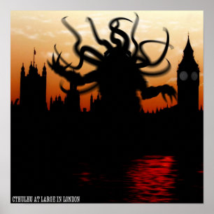Póster Poster de Cthulhu Londres