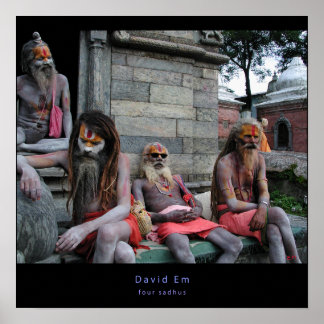 Póster Poster de Cuatro Sadhus