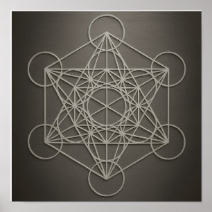 Póster Poster de Cube Gray Pewter de Metatron