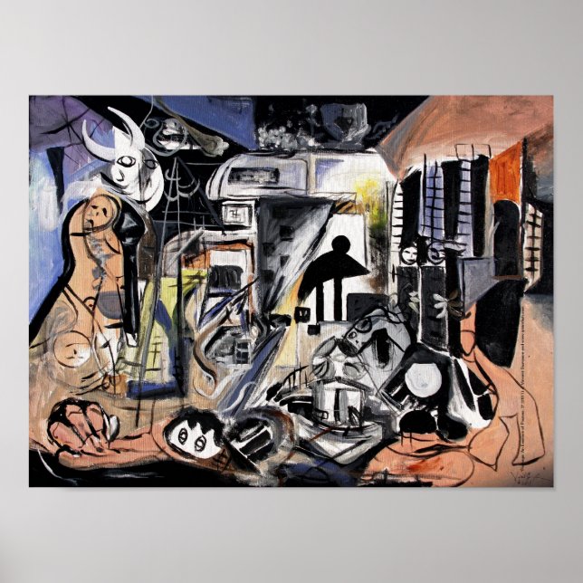 Póster Poster de Cubismo de Hogar / DISEÑO de VinnyFish (Frente)