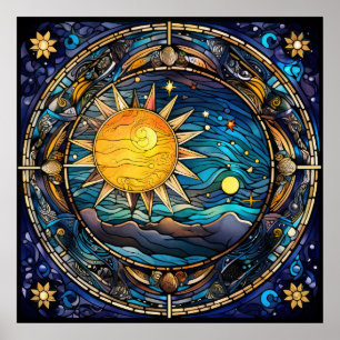 Póster Poster de cuerpos celestes