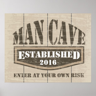 Póster Poster de Cueva Man - Establecido "Añadir fecha"